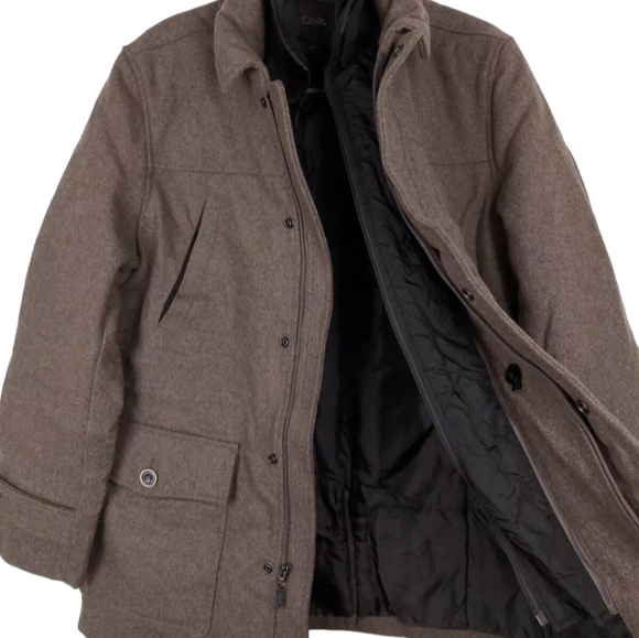 Tasso Elba Wool Blend Full Zip Coat Jacket XL - Picture 2 of 10